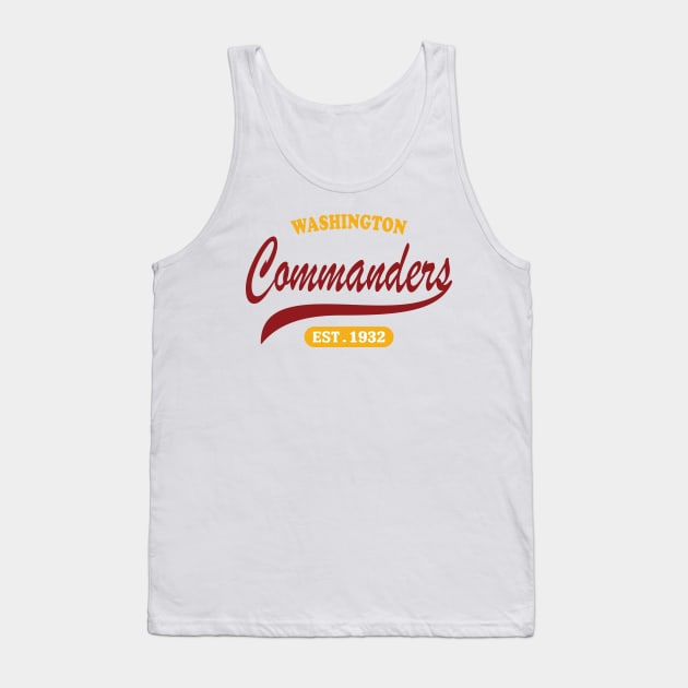 Washington Commanders Classic Style Tank Top by genzzz72